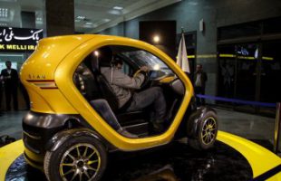 Iran unveils first all-electric car for launch in May