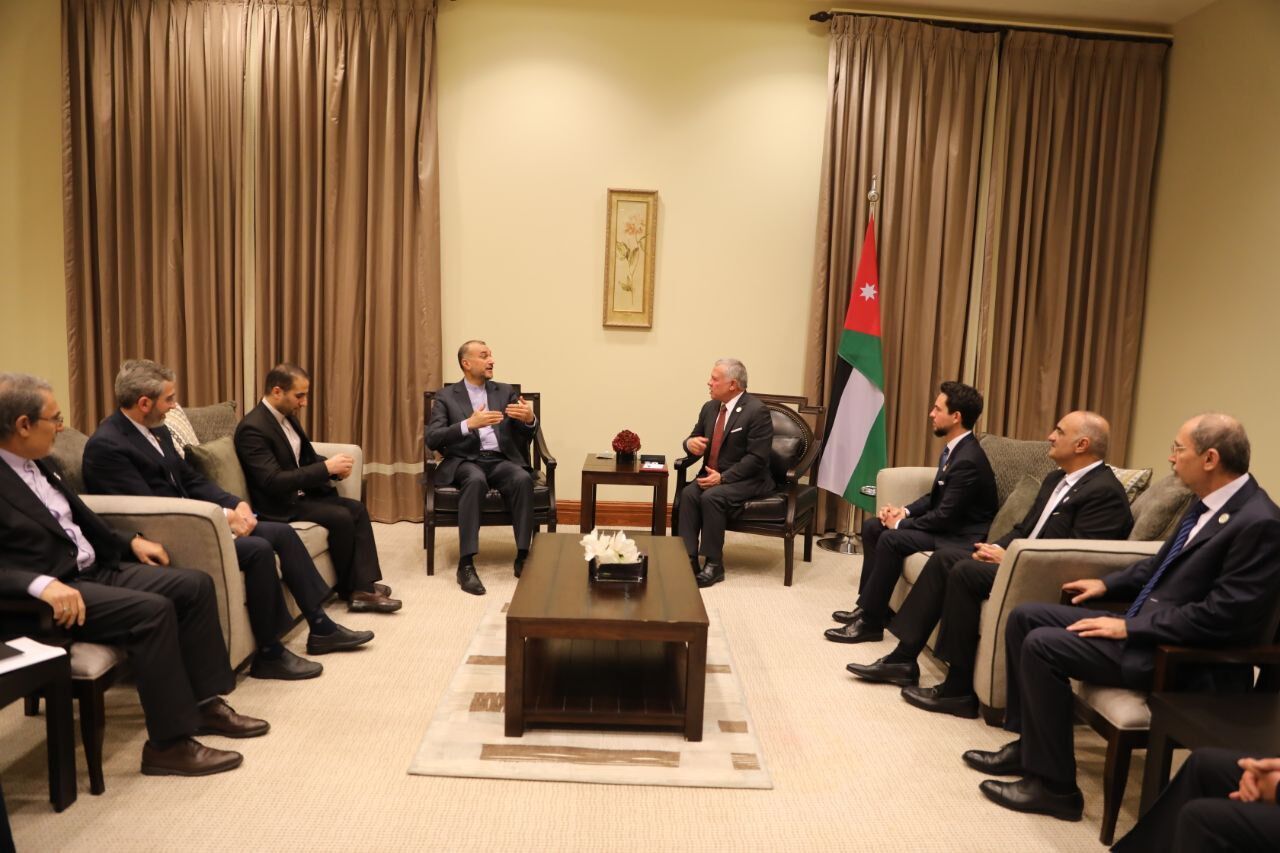 Iran FM delivers Pres. Raisi's message to Jordan’s King Abdullah II
