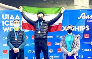 Iran’s Beheshti takes silver at UIAA Ice Climbing World Cup