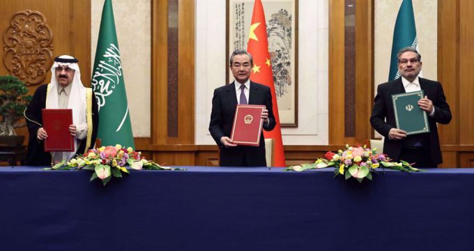 China: Iran-Saudi pact key for region to get rid of foreign interference